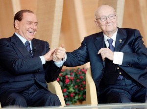 Silvio Berlusconi e don Verze.