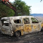 Auto bruciate in zona cattedrale  TROIA