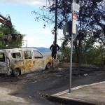 Auto bruciate in zona cattedrale  TROIA3
