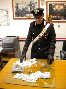 La droga rinvenuta dai Cc a Barletta (ST)