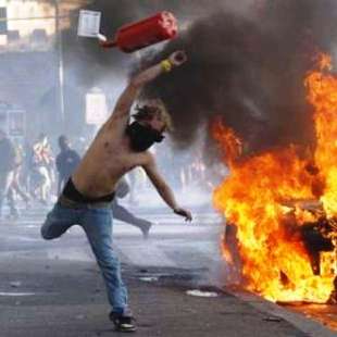 Indignati violenze Roma