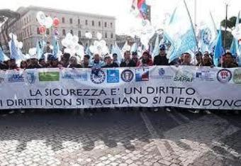 Tagli sicurezza, sciopero forze dell'ordine (archivio)