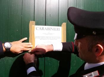 Una fase dei sequestri (ST)